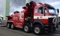 Schwerer LKW VU PKlemm A 4 Rich Olpe auf der Rodenkirchener Bruecke P334